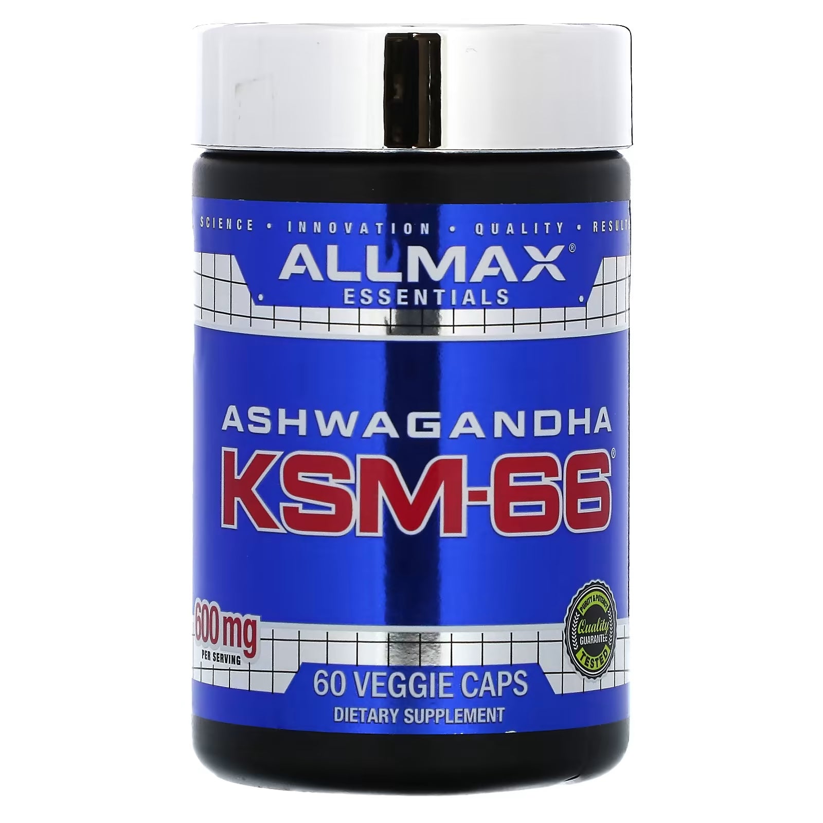 Ashwagandha KSM-66 Allmax, 300 mg, 60 vegetable capsules