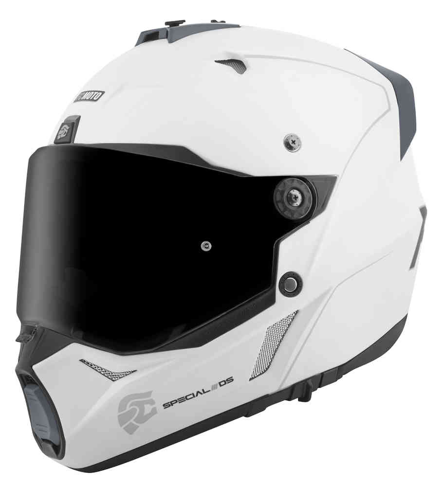 Merkur Pro straight enduro helmet FC-Moto, white matte