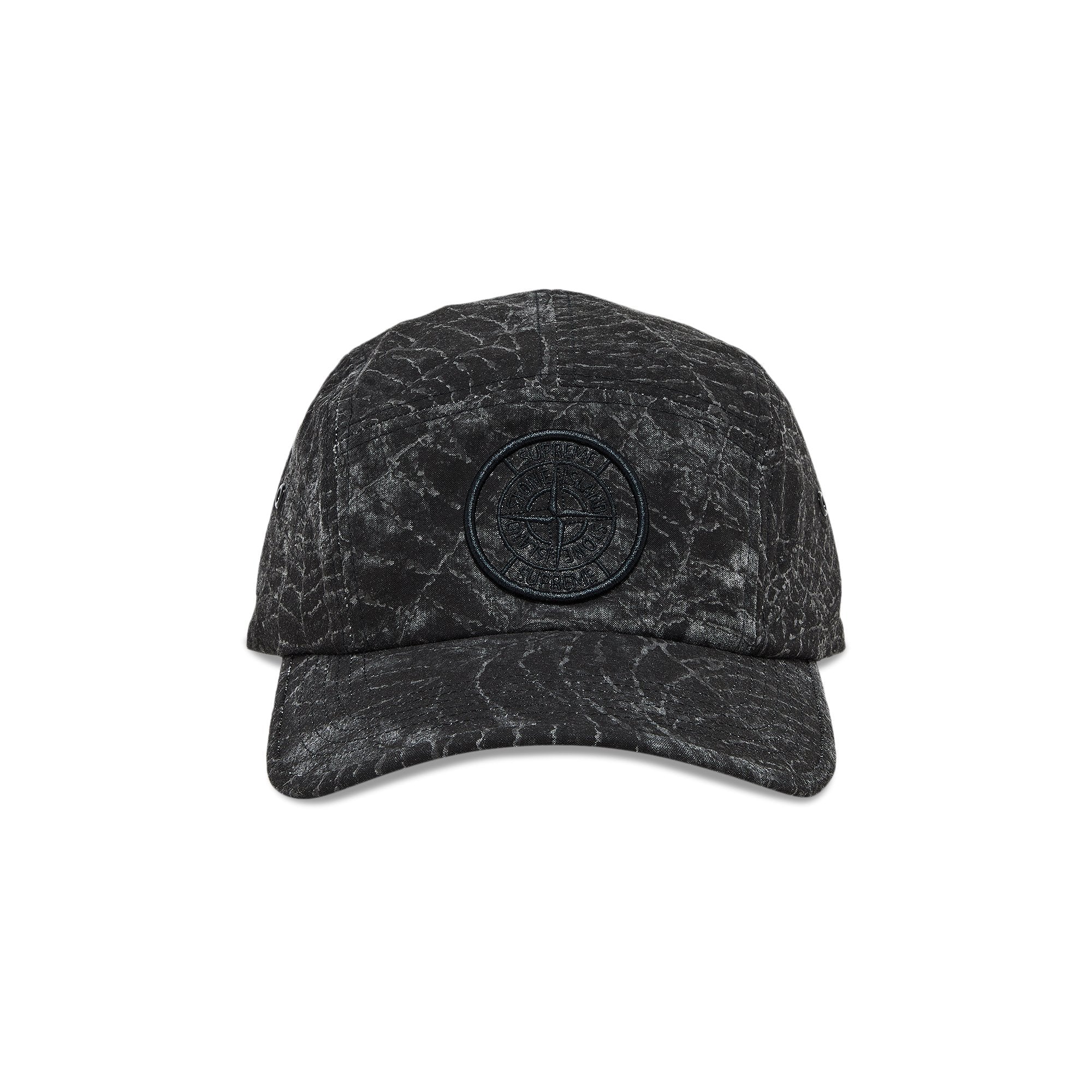 Supreme x Stone Island Camp cap, black