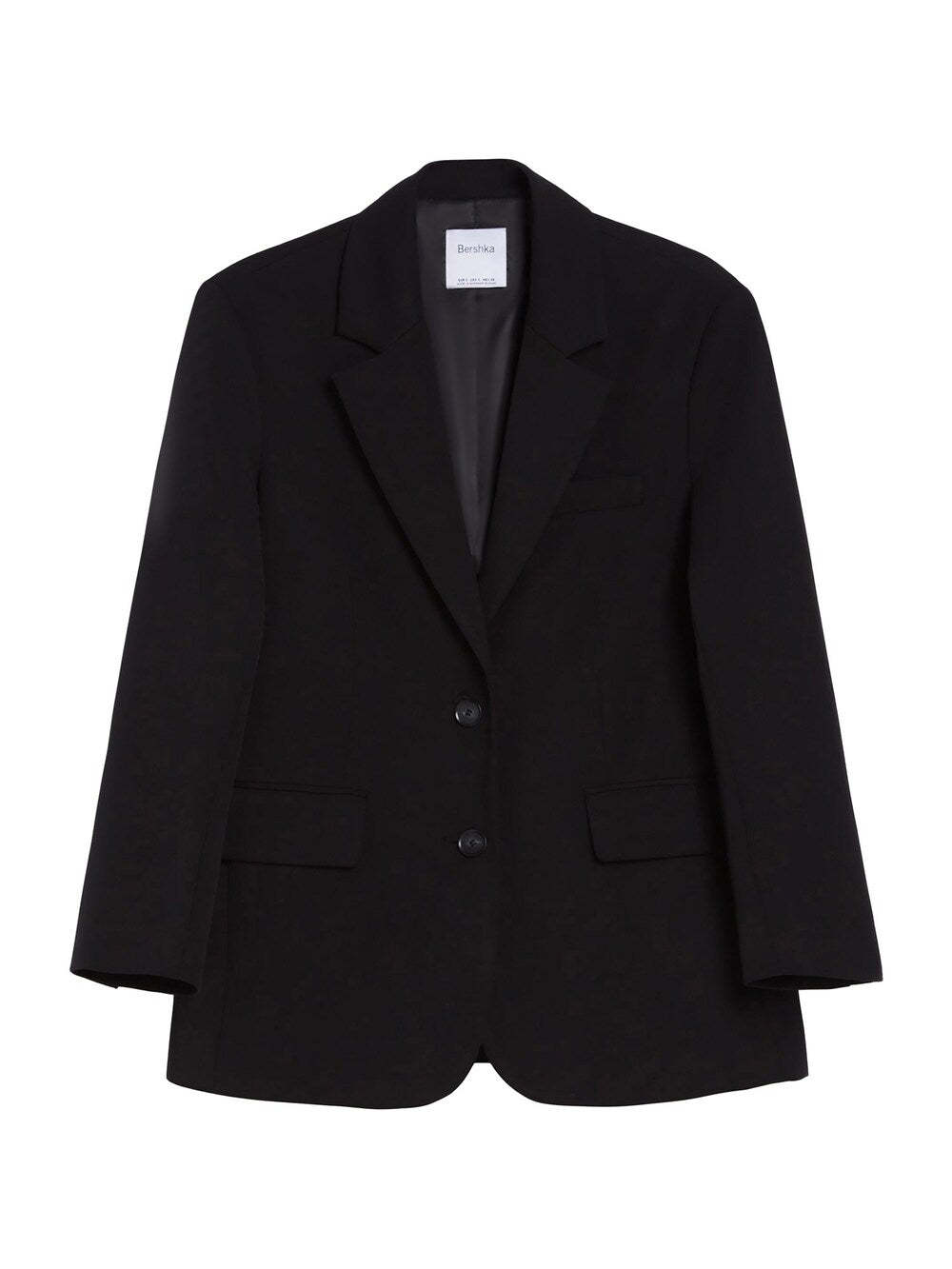 Bershka blazer, black