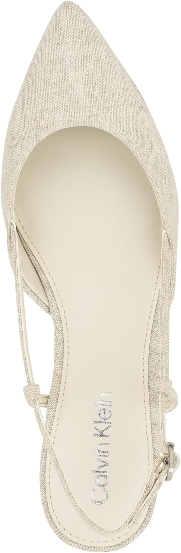 Stephany Calvin Klein ballet flats, ivory