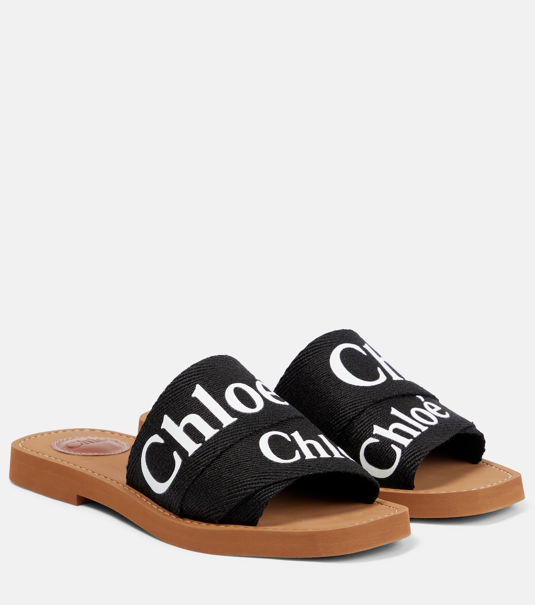 Woody Chloé slides, black