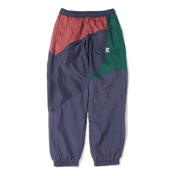 بنطلون رياضي رجالي adidas originals Bld Cb Tp Shadow Logo Splicing Bundle Foot Sports Pants/Pull/Joggers خريفي أزرق داكن أزرق