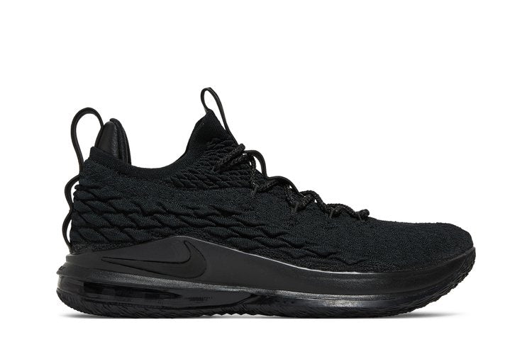 Nike LeBron 15 Low 'Triple Black' Sneakers, black