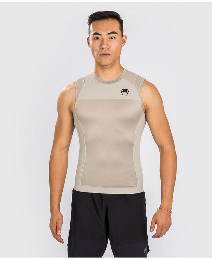 Men's G-Fit Air Venum Sleeveless Rashguard, tan/beige