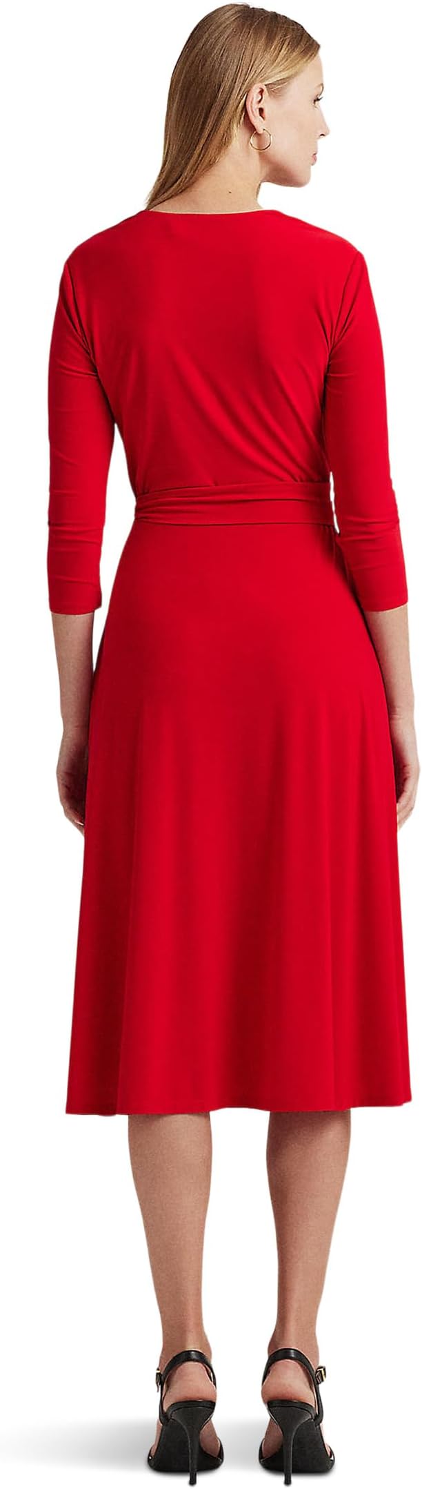 Surplice LAUREN Ralph Lauren Jersey Dress in Martin Red