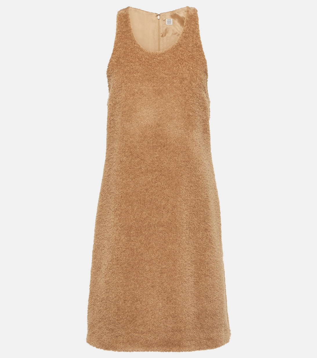 TOTEME wool and alpaca mini dress, brown