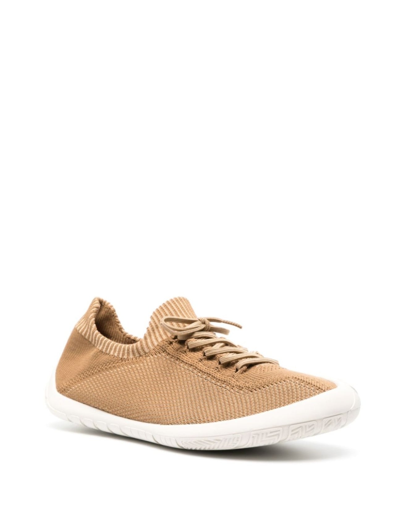 Camper Knitted Path Sneakers, Tan/White