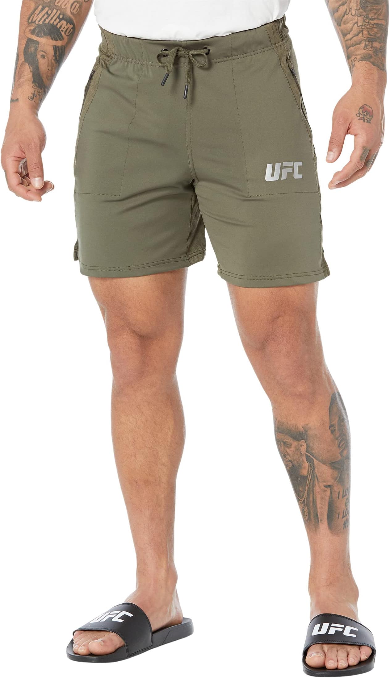 UFC 7" Pantyless Shorts - Olive