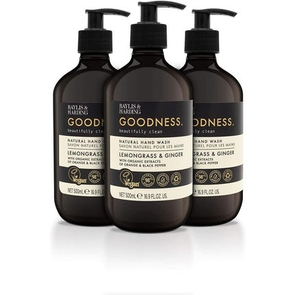 غسول اليدين Goodness Lemongrass &amp; Ginger 500 مل من Baylis &amp; Harding