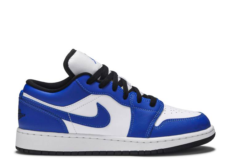 حذاء رياضي AIR JORDAN 1 LOW GS 'GAME ROYAL'، باللون الأبيض