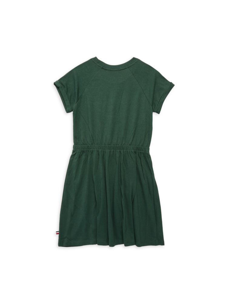 Tommy Hilfiger Girls' Logo T-Shirt Dress in Sycamore