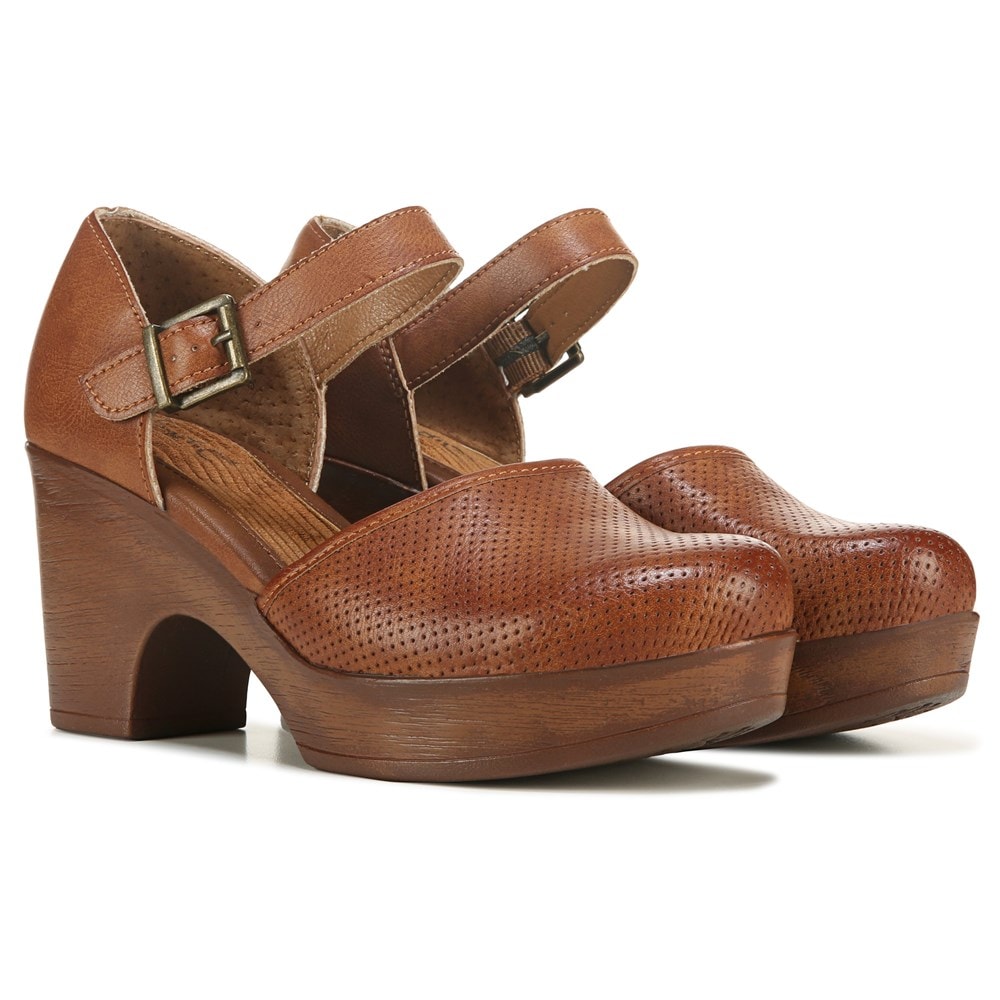 Women's clogs Gia Mary Jane B., tan