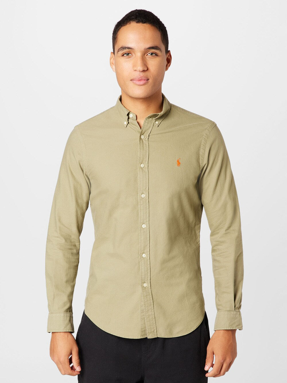 Polo Ralph Lauren Slim Button Down Shirt, Olive