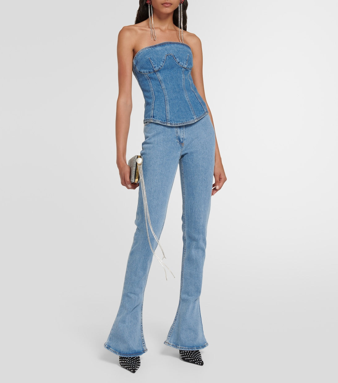 Denim corset Magda Butrym, blue