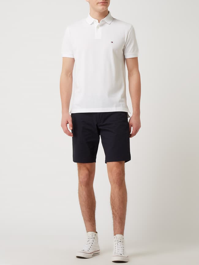 Tommy Hilfiger Regular Fit Pique Polo Shirt - White