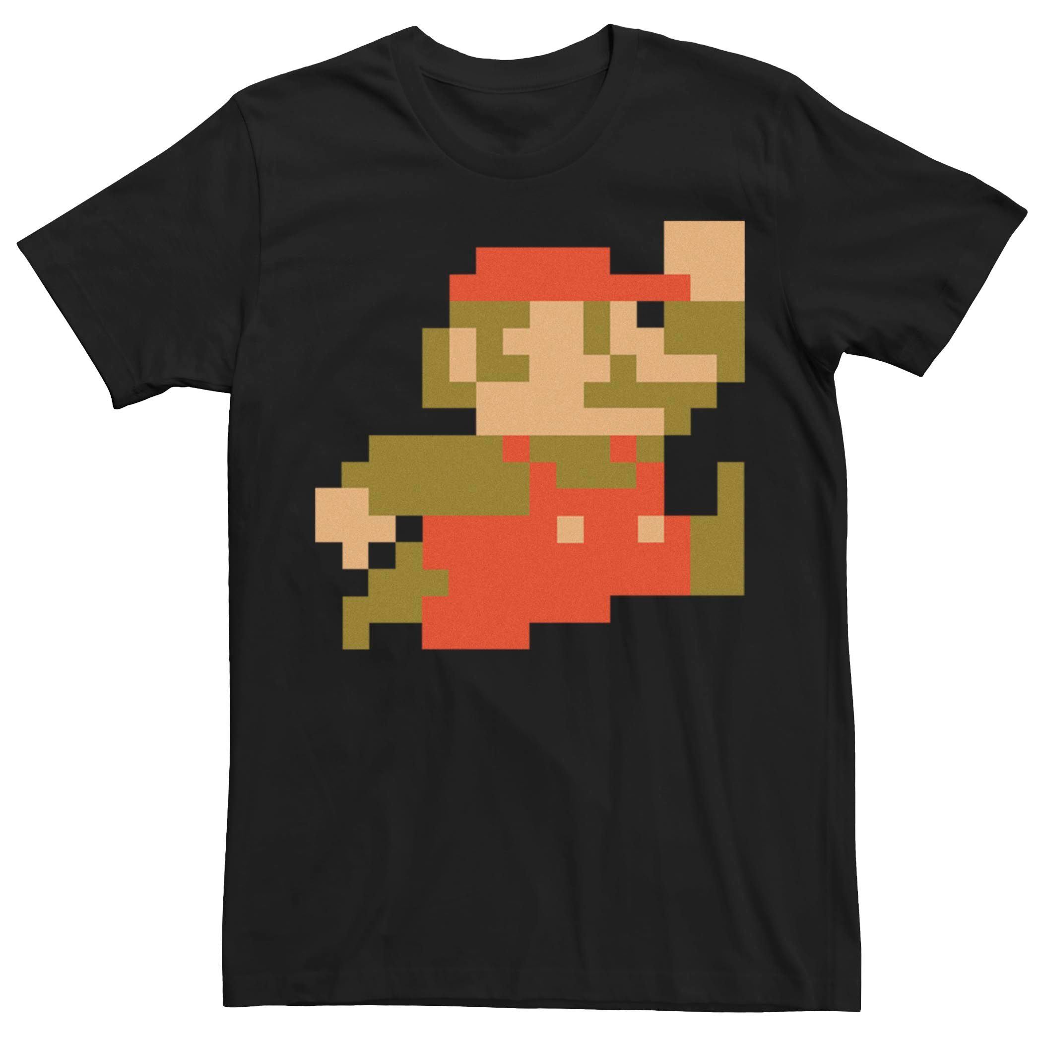 Men's Super Mario Pixel Licensed Character T-Shirt