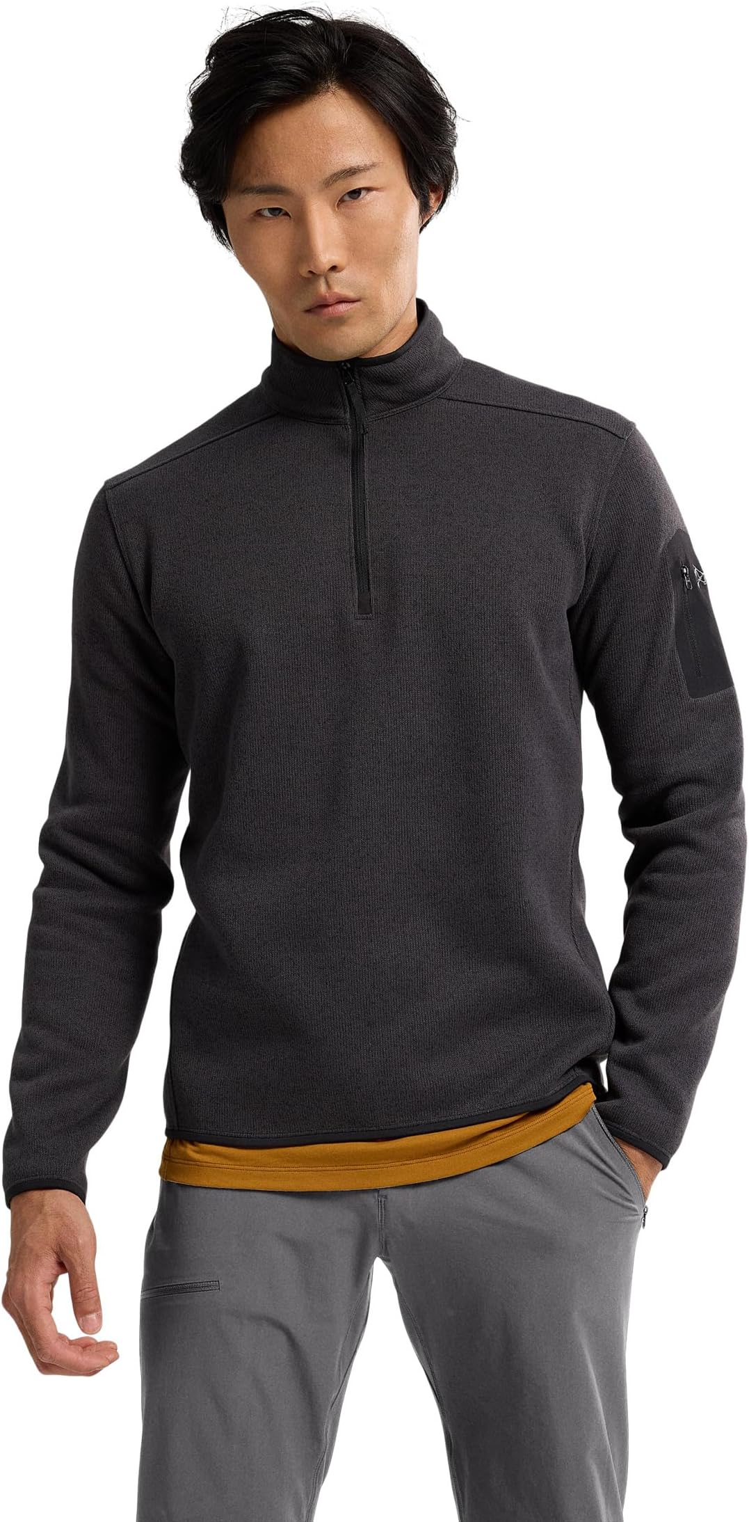 Covert 1/2 Zip Arc'teryx Sweatshirt, Black Heather II