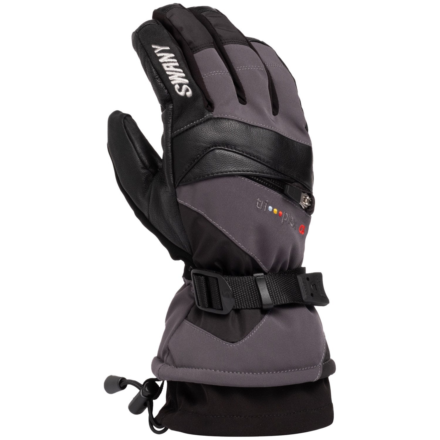 Swany X-Change 2.1 gloves, Charcoal Grey/Black