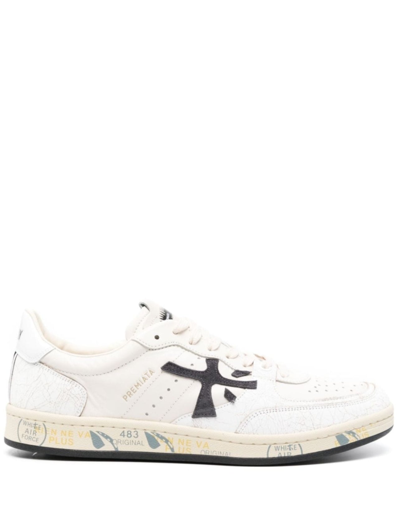 Premiata Clay Sneakers, White/Black