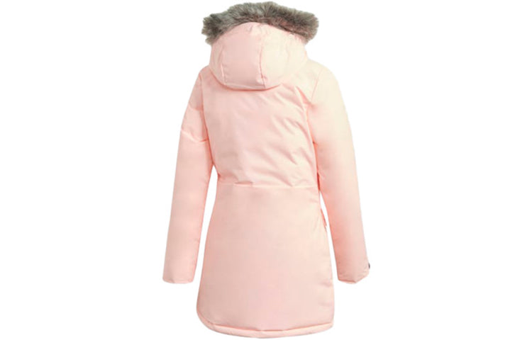 Women's Pink Parka Coat Adidas