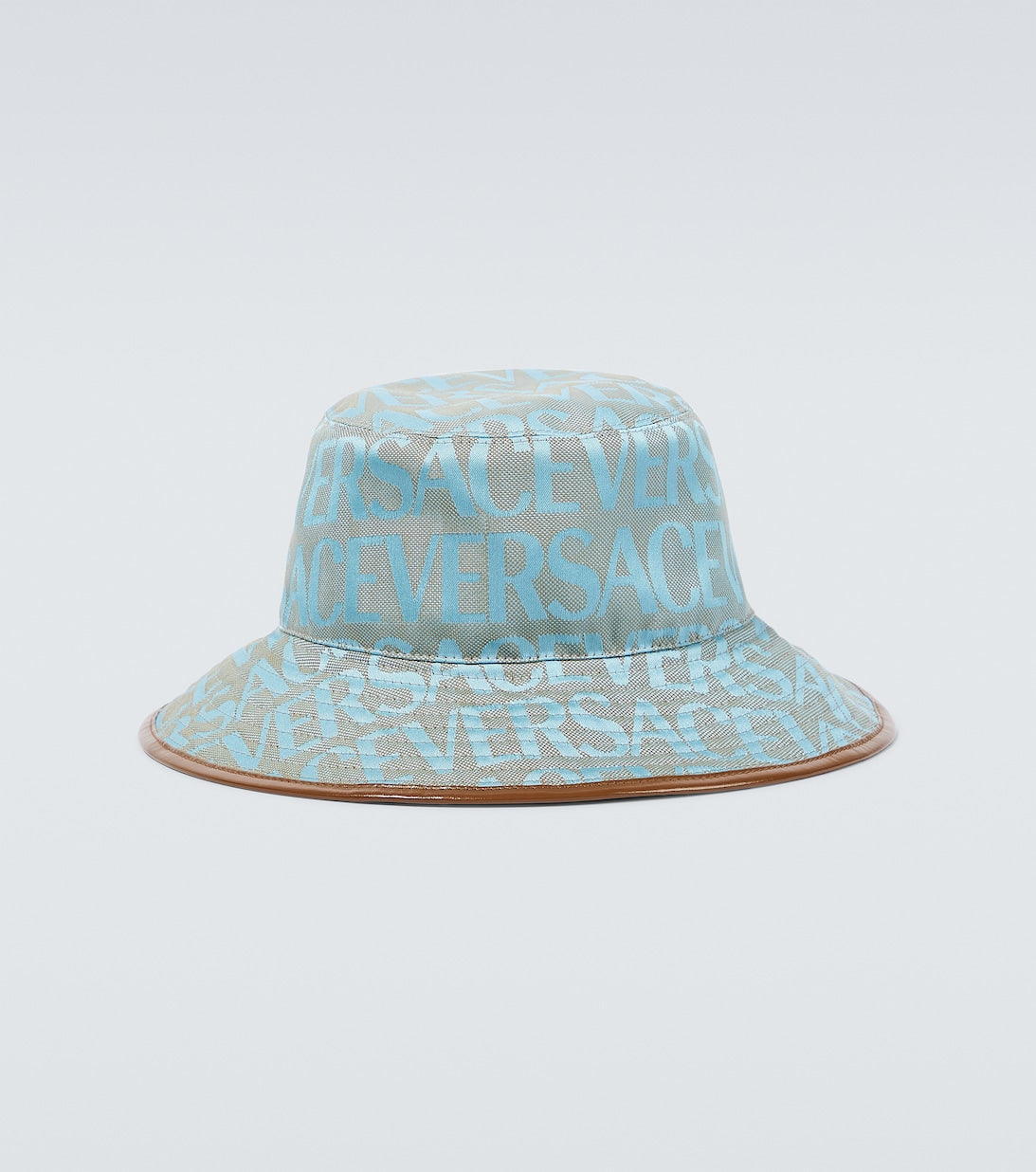 Versace Allover bucket hat in Versace canvas, blue