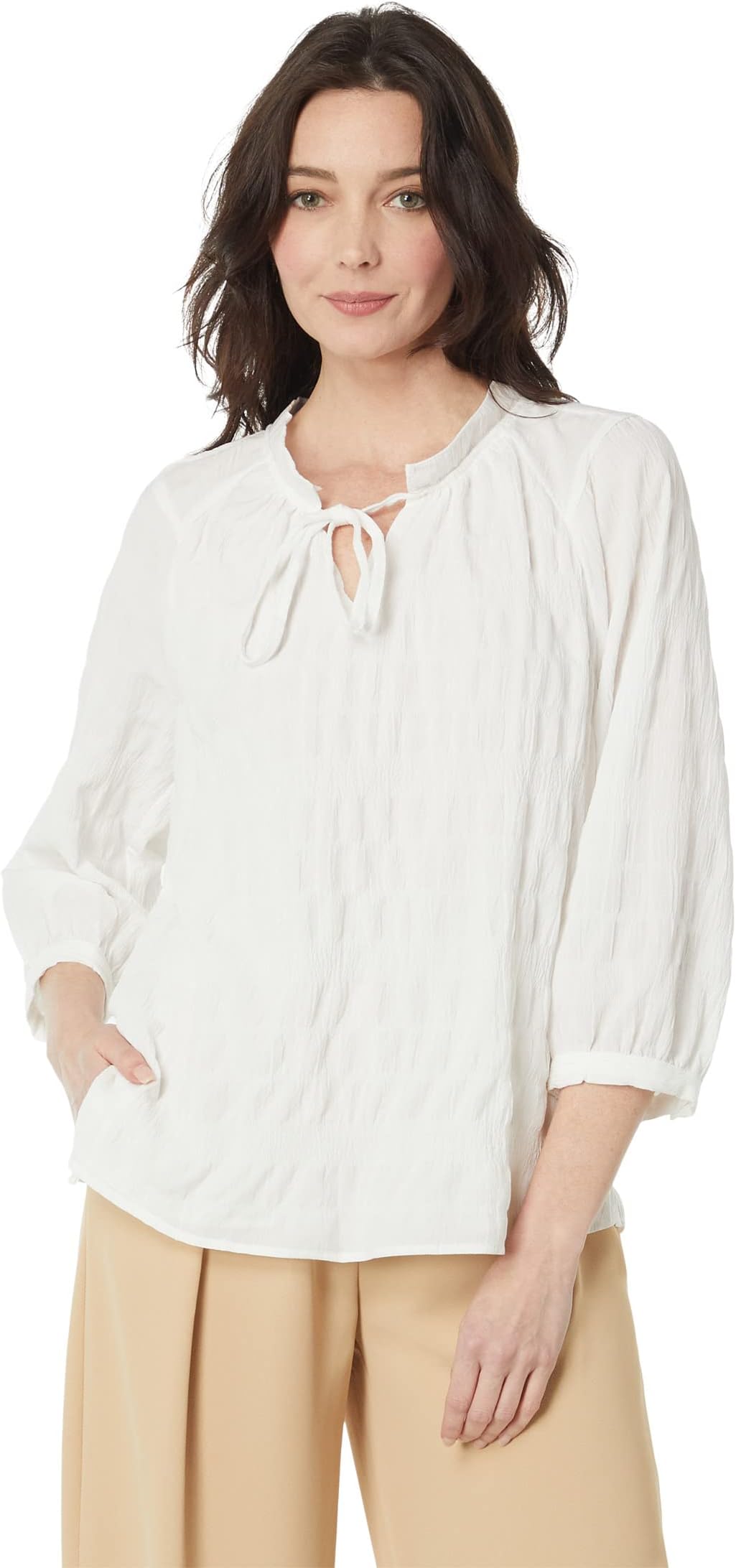 Vince Camuto Raglan Split Sleeve Blouse, New Ivory