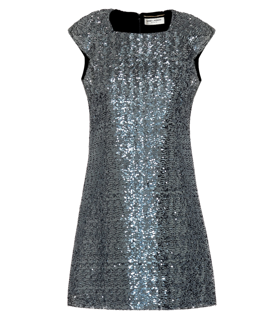 Mini dress with sequins SAINT LAURENT, gray