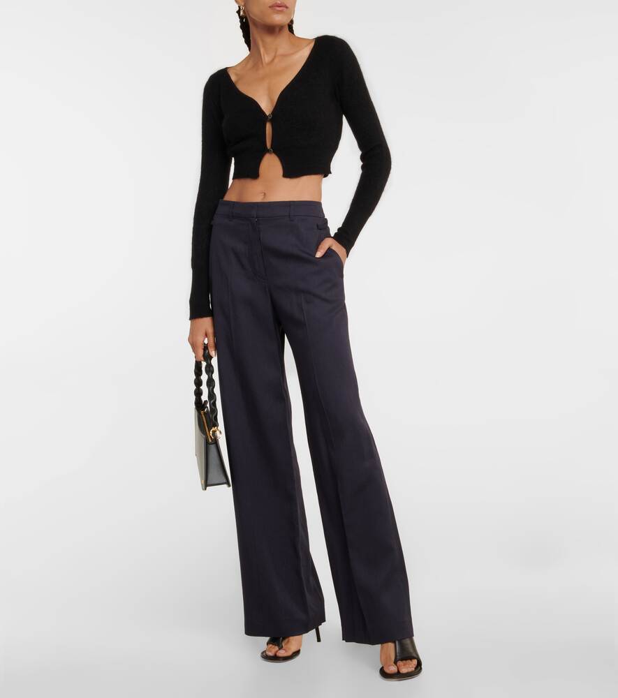 Cropped cardigan Le Cardigan Alzou JACQUEMUS, black