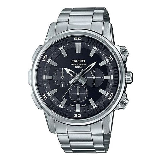 Casio Dress Classic Analog Watch 'Black Silver', black