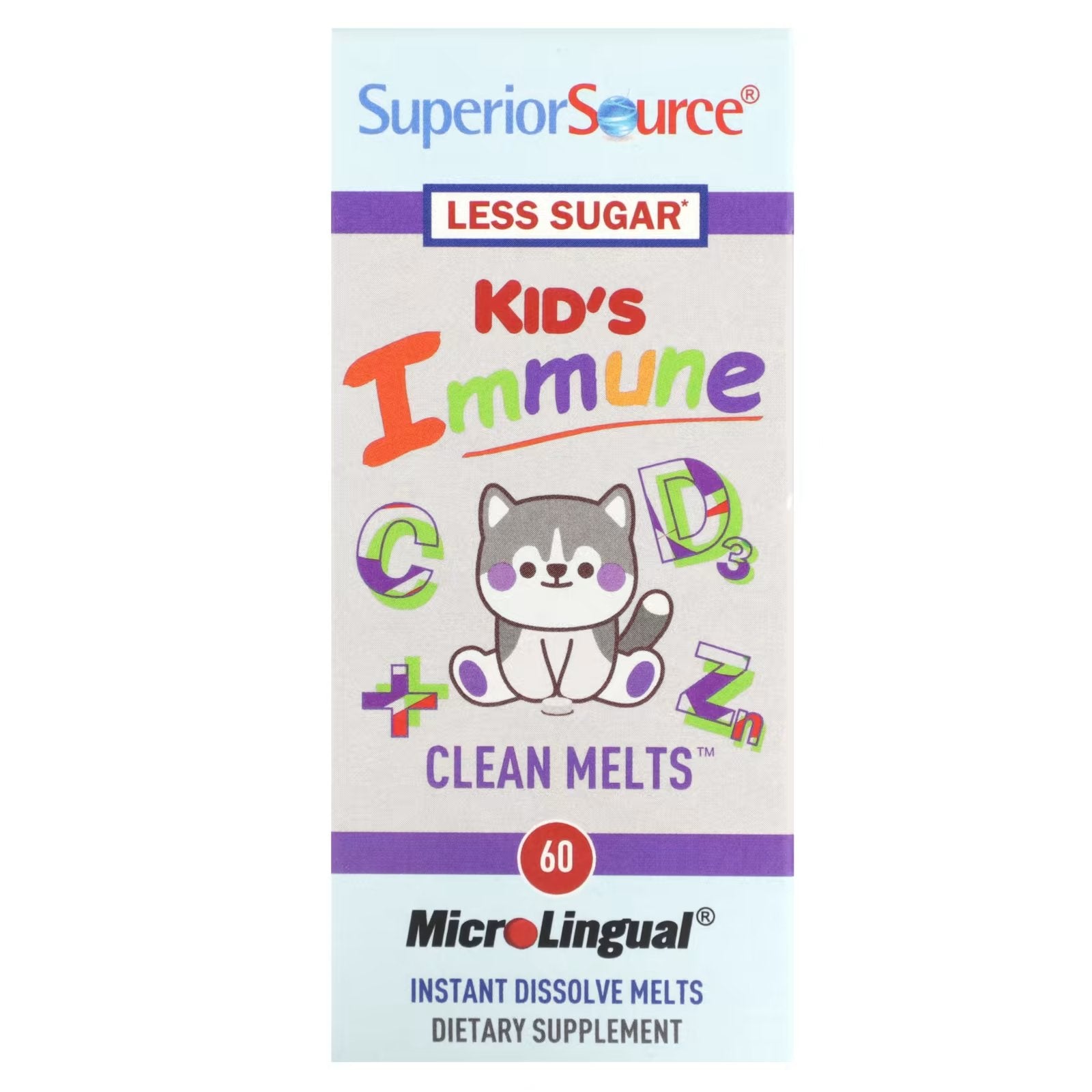 Nutritional supplement Superior Source Kid's Immune Clean Melts, 90 pcs.