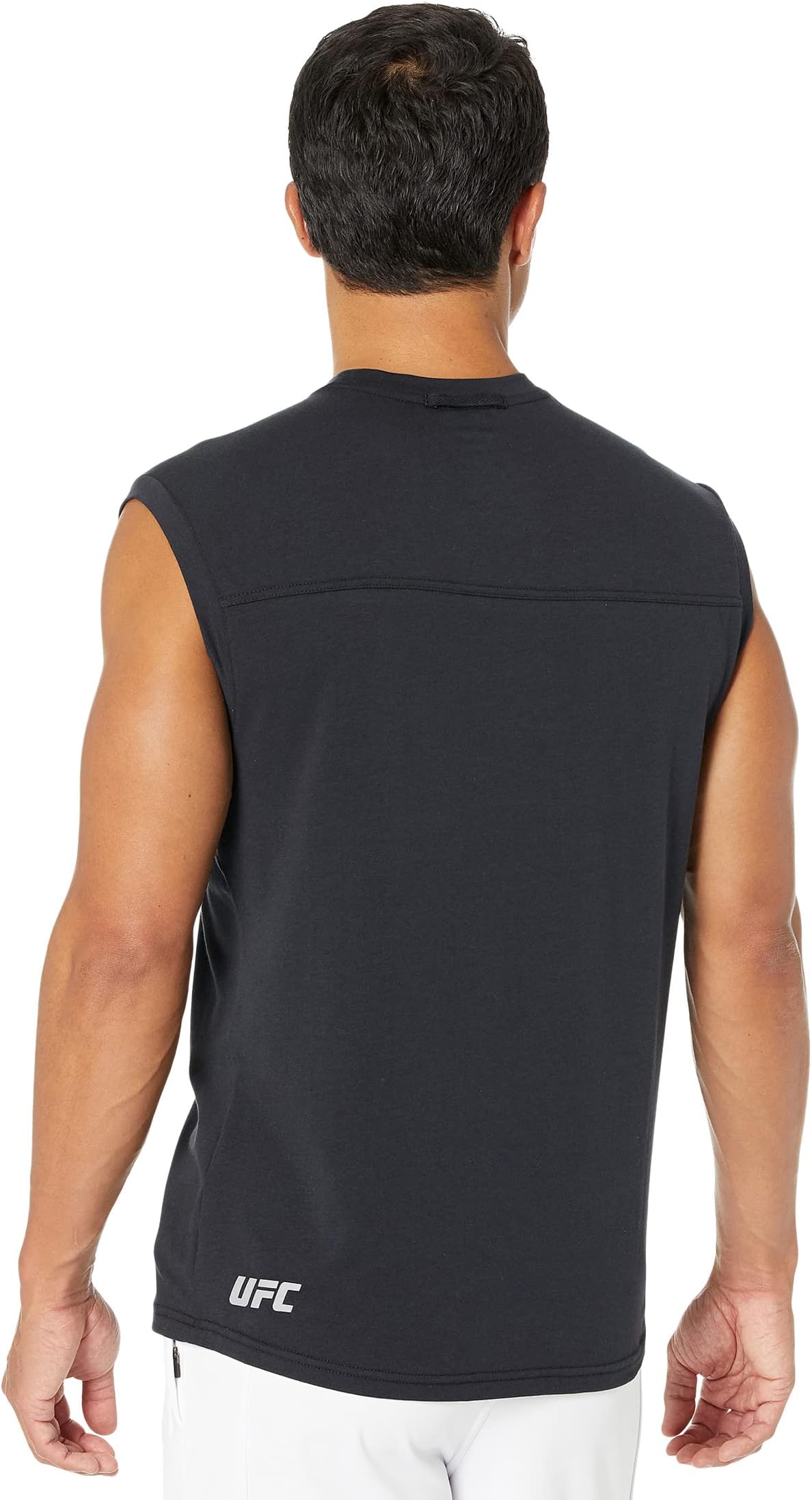 UFC Sleeveless Crew Neck T-Shirt, Black