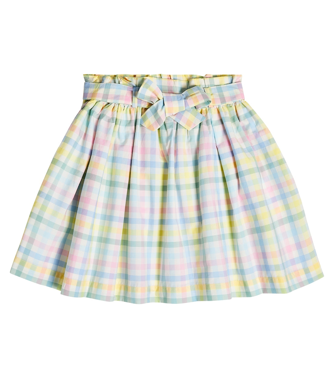 Tuie cotton Bonpoint plaid skirt, multicolored