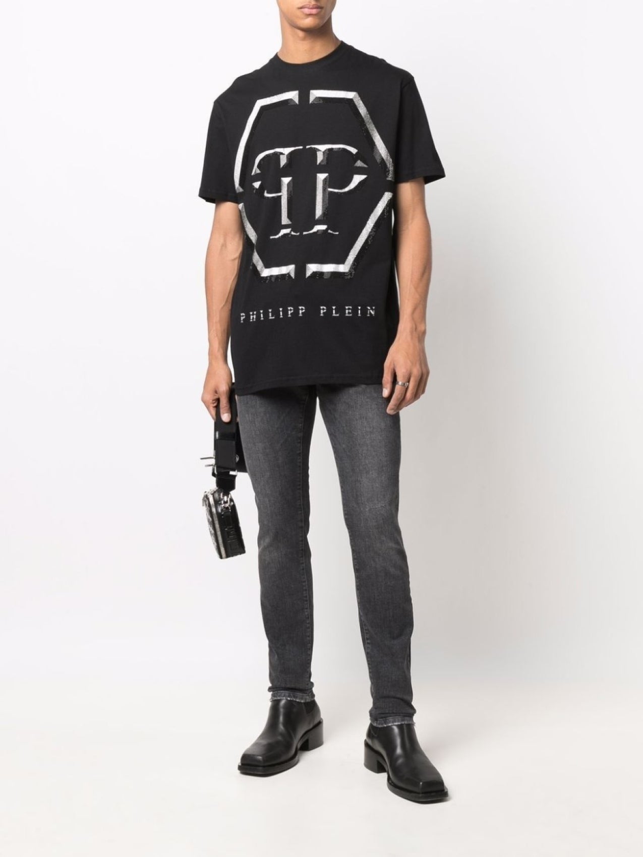 Philipp Plein Logo T-Shirt, Black