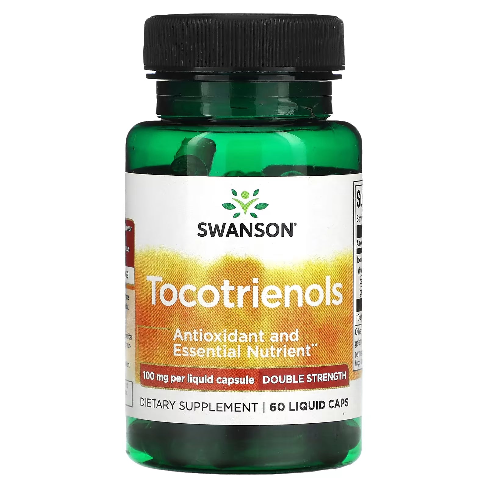 Swanson Double Strength Tocotrienols 100 mg, 60 Capsules