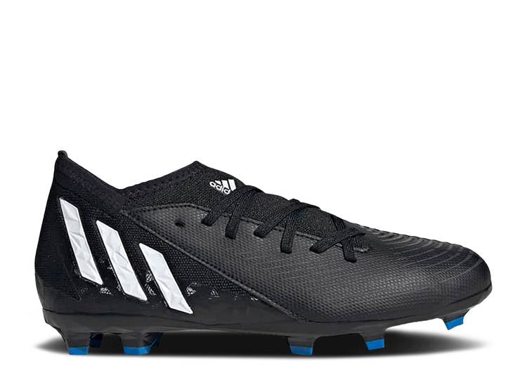 حذاء رياضي Adidas PREDATOR EDGE.3 FG J 'BLACK WHITE' باللون الأسود