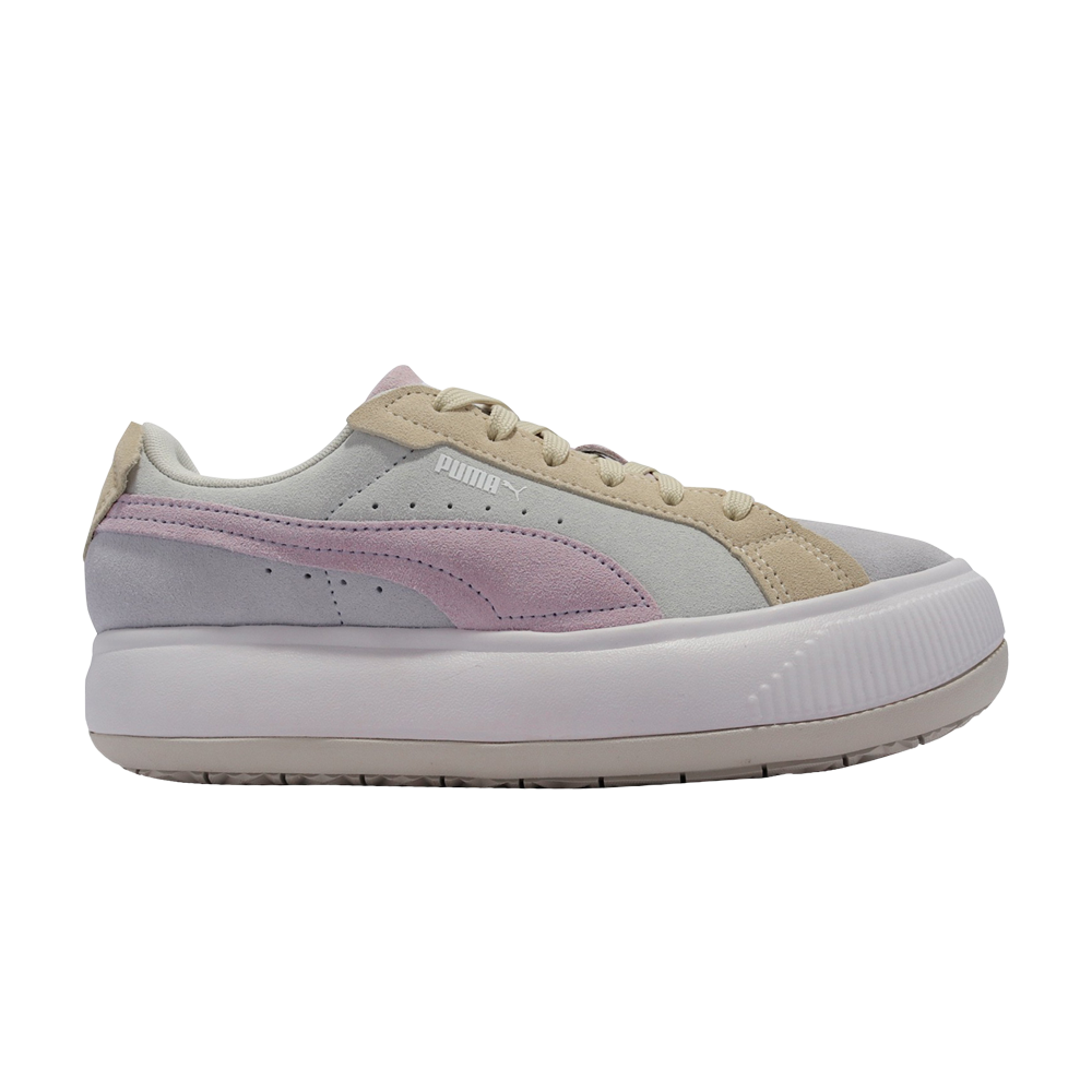 حذاء رياضي Wmns Suede Mayu Raw Puma باللون الرمادي