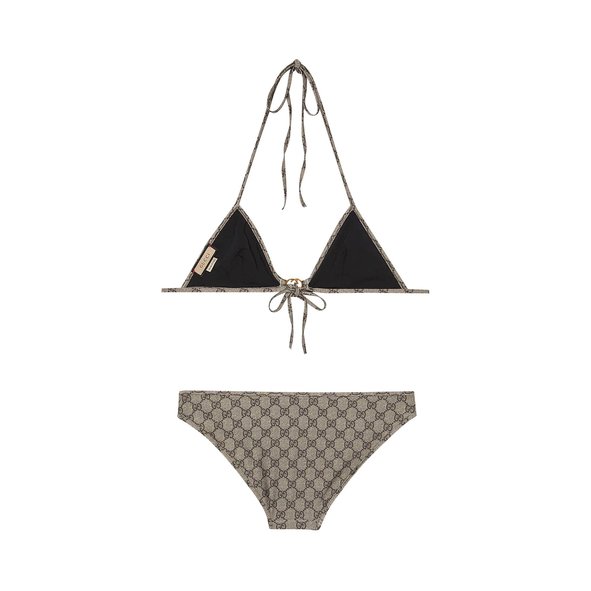 Gucci GG Stretch Jersey Bikini Beige/Ebony