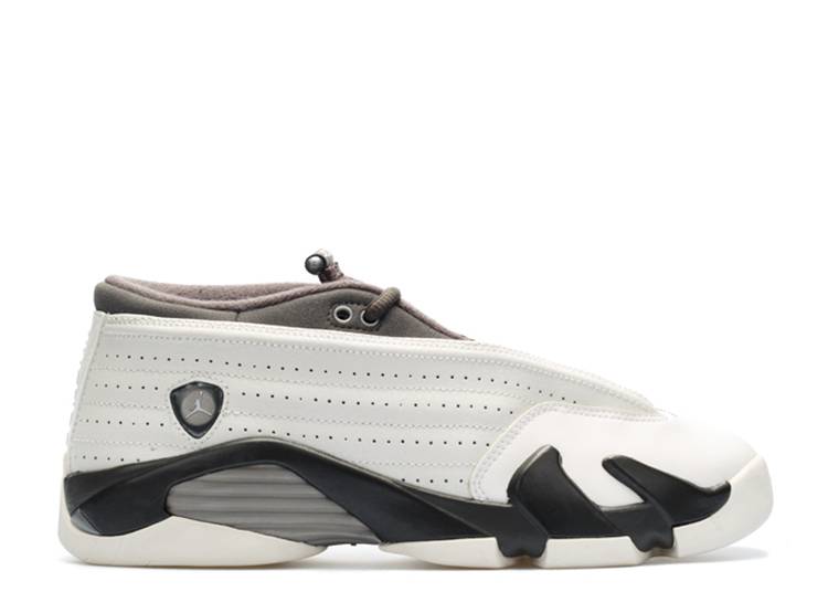 حذاء رياضي AIR JORDAN 14 RETRO LOW PREMIUM GG 'PHANTOM'، باللون الأبيض