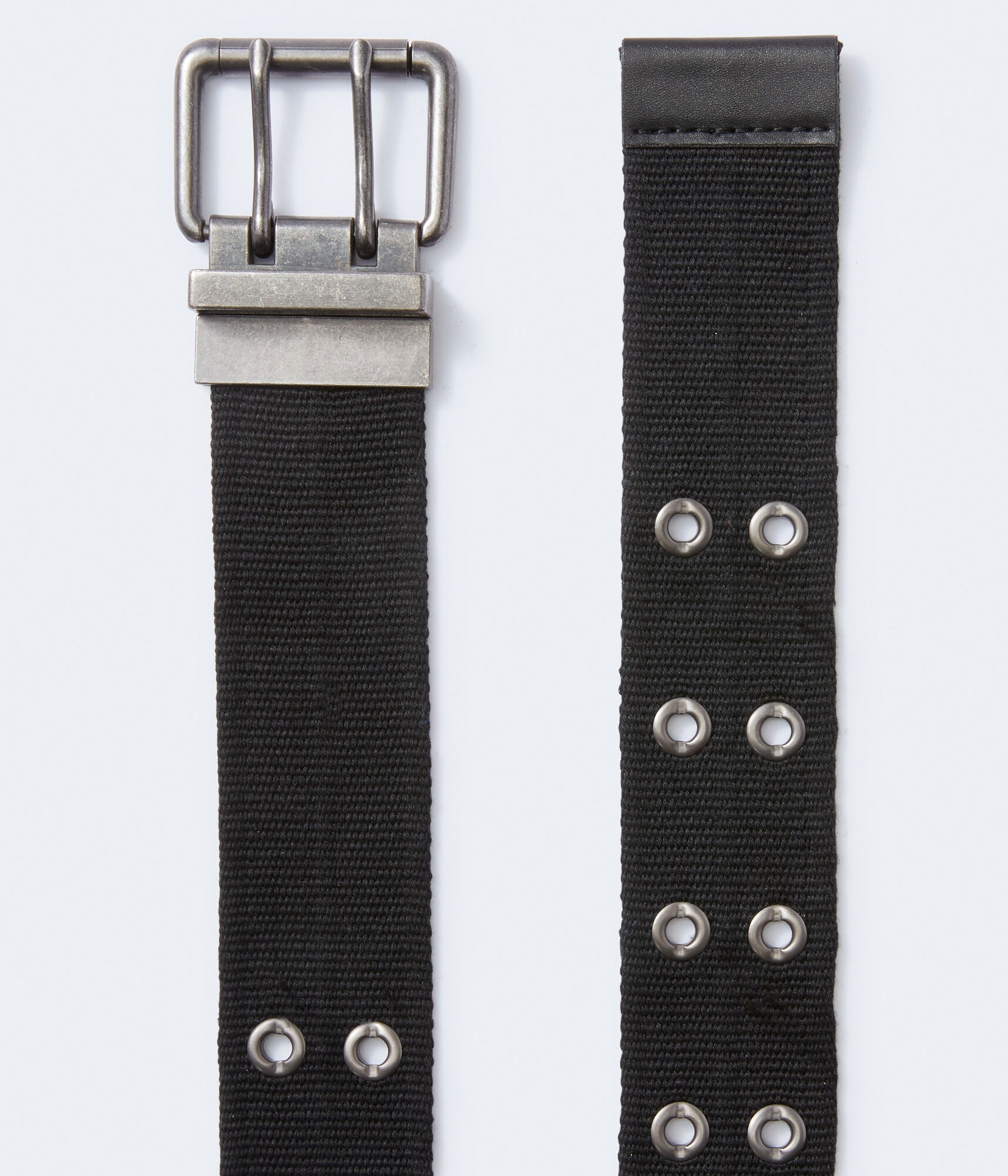 Aeropostale Reversible Woven Eyelet Belt, Black