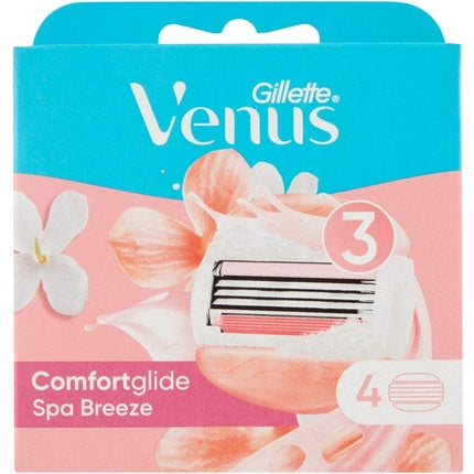 Women's blades Gillette Comfortglide Breeze Spa Breeze for a gentle and smooth shave, Venus