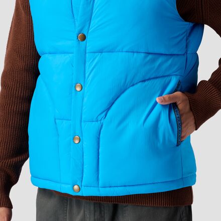 Men's synthetic insulated vest Stoic, color Brilliant Blue/Sandshell