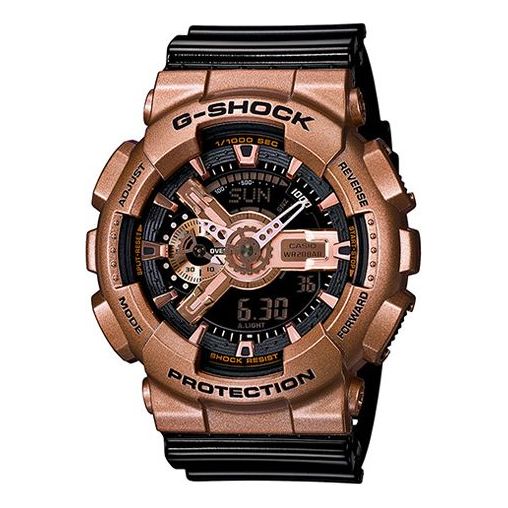 CASIO G-Shock Analog-Digital 'Copper' watch, black