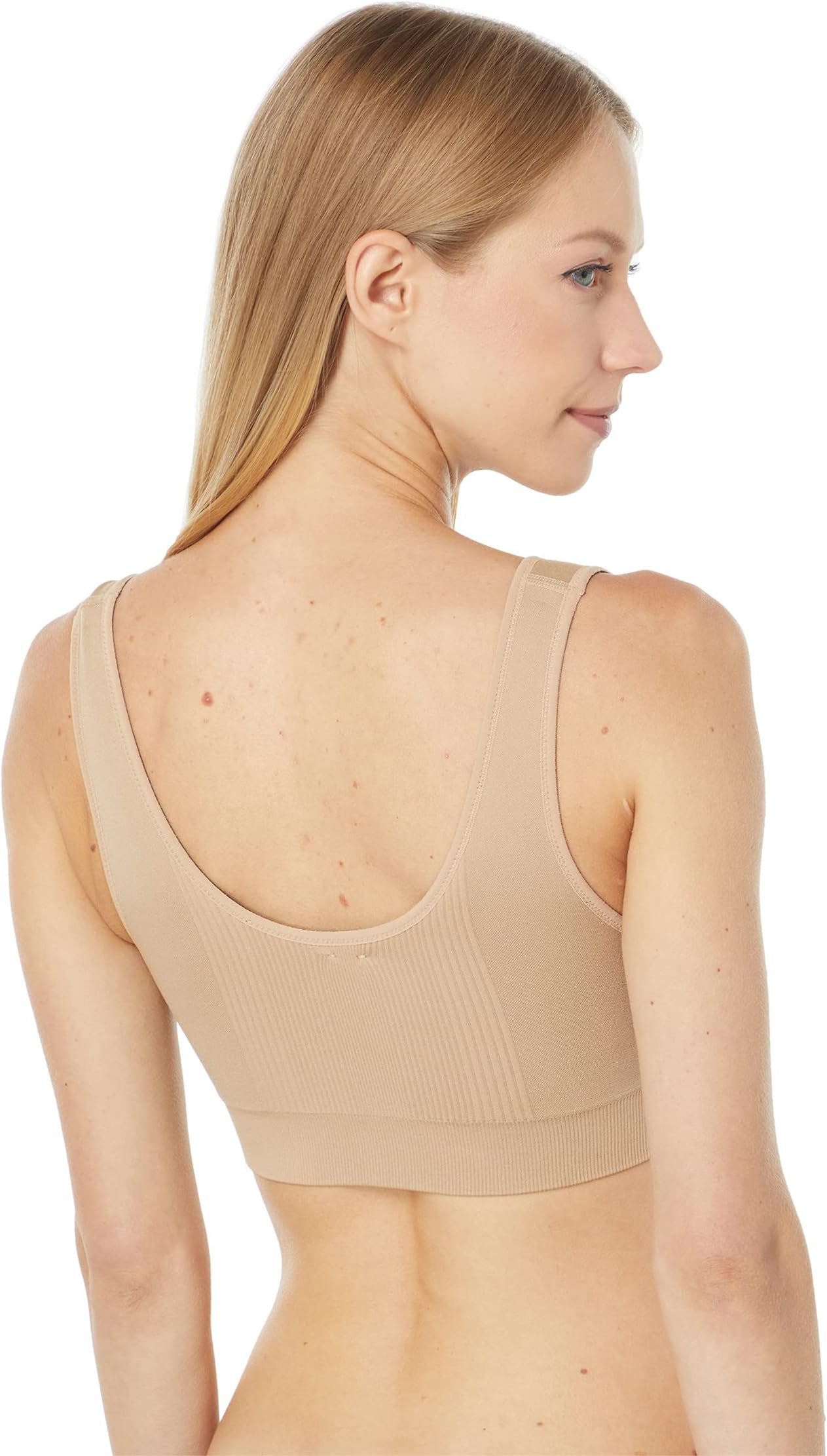 حمالة صدر SPANX Breast of Both Worlds Reversible Comfort، باللون الأسود/الرمادي