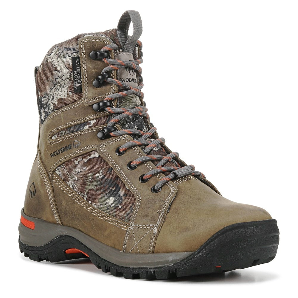 Men's Sightline Insulated Waterproof Medium/Wide X Wolverine Boots , gravel/timber leather color