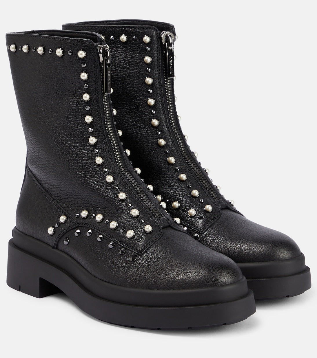 Jimmy Choo leather nola ankle boots, black