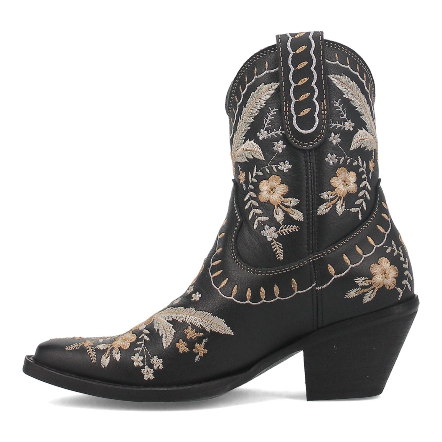 Dingo Primrose Dingo Women's Leather Western Boots, Black