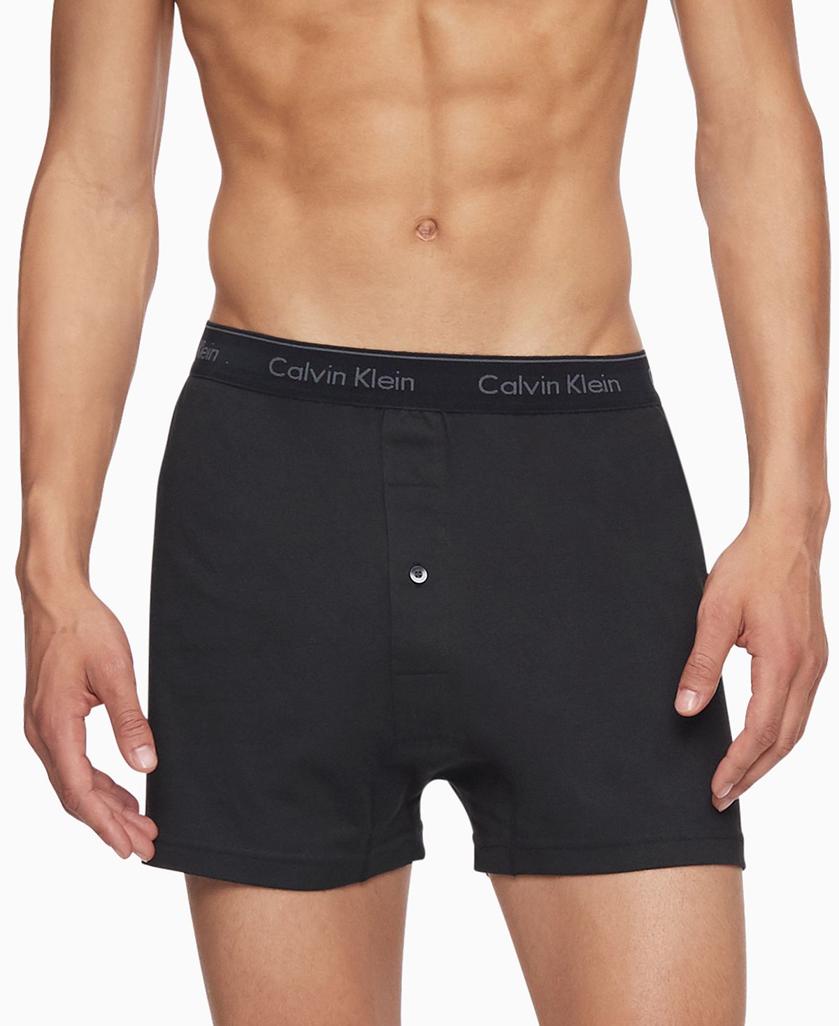 Men's Classic Knit Cotton Boxers Three-Pack Calvin Klein Underwear