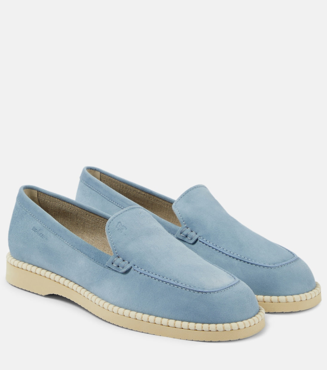 H642 Hogan suede loafers, blue