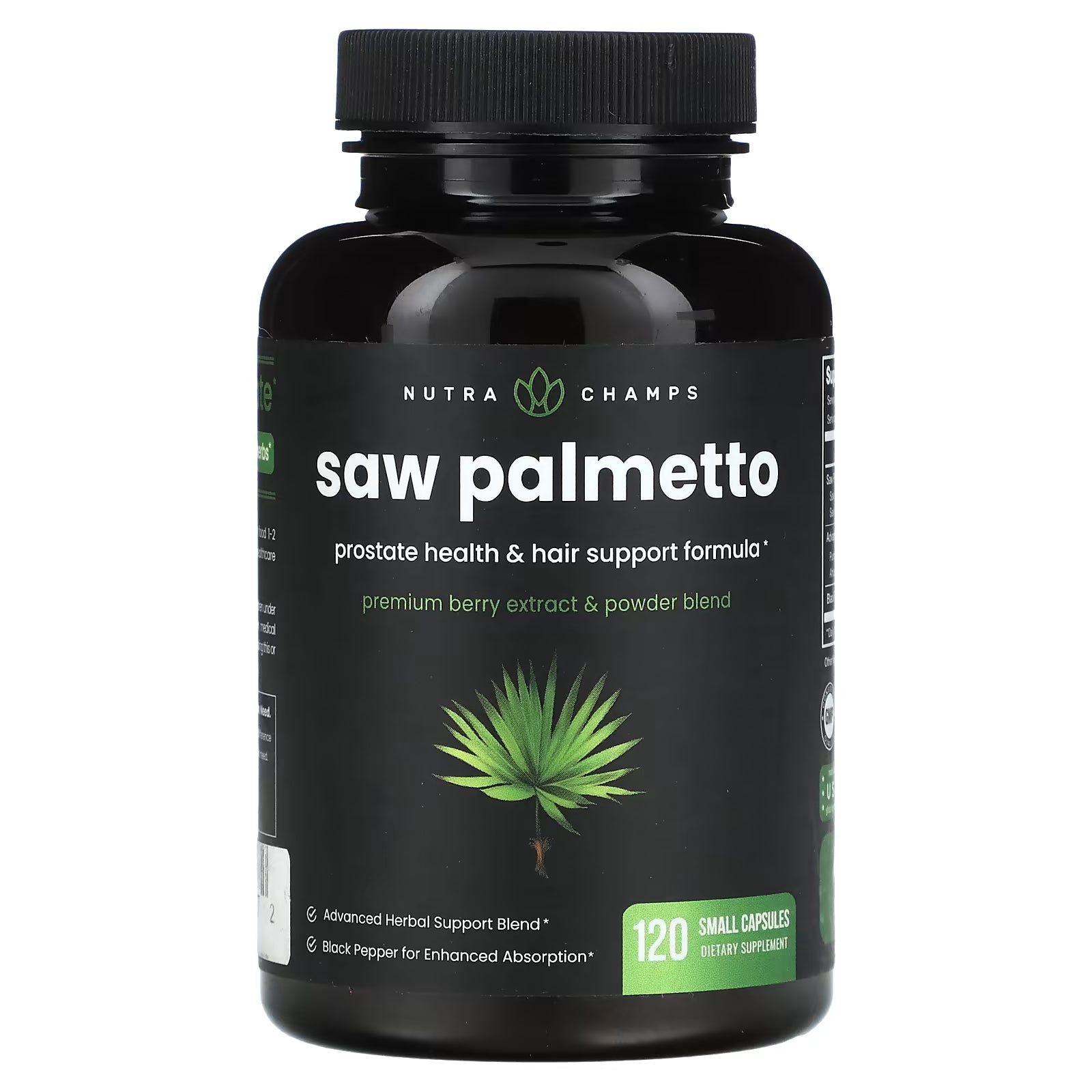 Palmetto NutraChamps Co، 120 كبسولة صغيرة